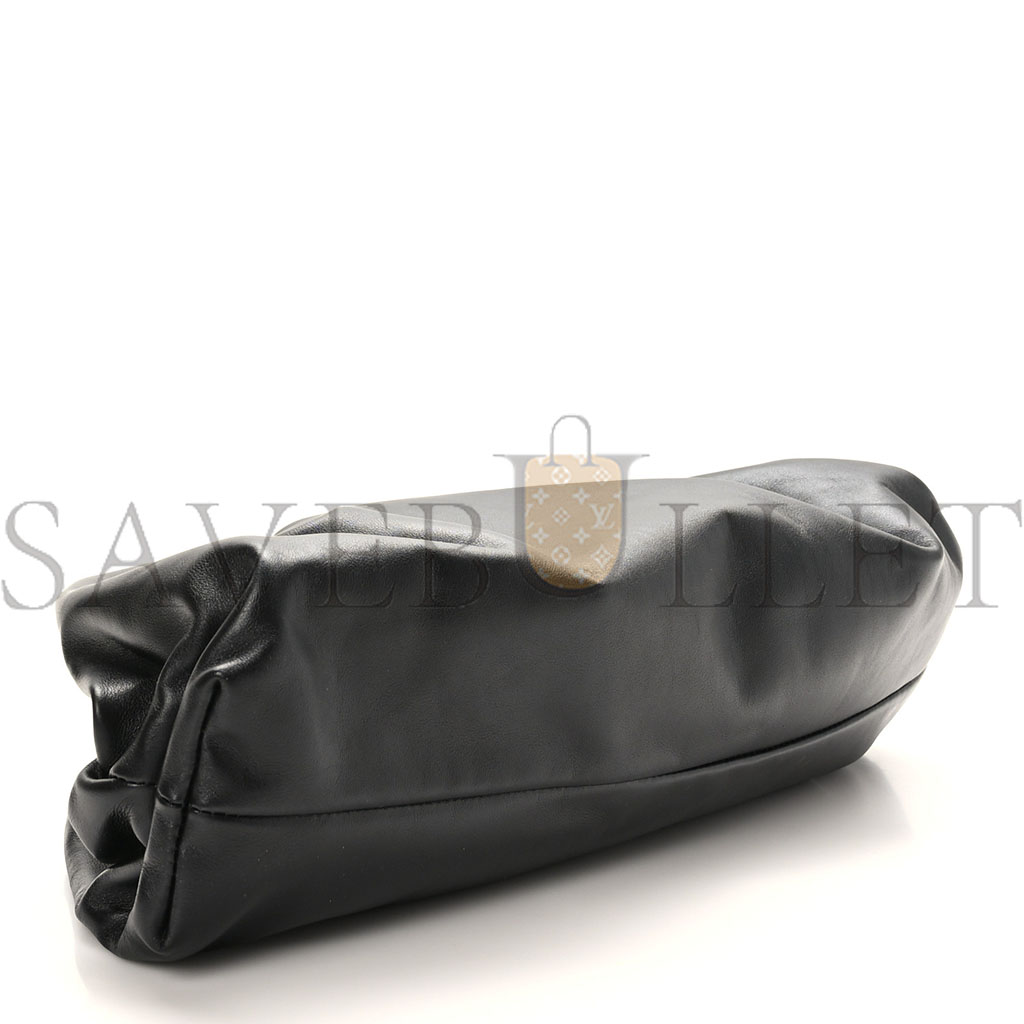 bo*te*ga Ve*ne*ta smooth butter calf the pouch oversized clutch black (38*18*8cm)